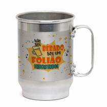 Caneca Alumínio 600ML Tema Carnaval Presente Criativo para a Folia Caneca Alumínio 600ML Tema Carnaval Presente Criativo para a Folia