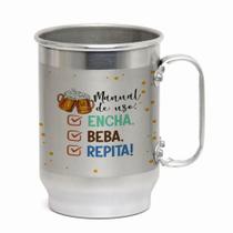Caneca Alumínio 600ML Tema Carnaval Presente Criativo para a Folia Caneca Alumínio 600ML Tema Carnaval Presente Criativo para a Folia