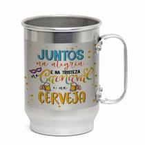 Caneca Alumínio 600ML Tema Carnaval Presente Criativo para a Folia Caneca Alumínio 600ML Tema Carnaval Presente Criativo para a Folia