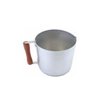 Caneca Alumínio Leiteira Canecão Fervedor Cabo Madeira 1,2 L