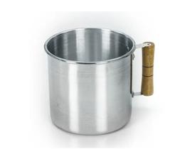 Caneca Alumínio N16 Cabo De Madeira 2,3 Litro