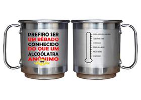 Caneca Alumínio Personalizada 500ml- Prefiro Ser Conhecido - 01 unid