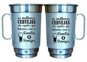 Caneca Alumínio Personalizada 750ml- Família e Amigos - 01 unid Caneca Alumínio Personalizada 750ml- Família e Amigos - 01 unid