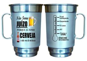 Caneca Alumínio Personalizada 750ml- Não Tomo Juízo - 01 unid Caneca Alumínio Personalizada 750ml- Não Tomo Juízo - 01 unid
