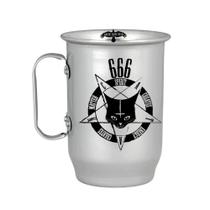 Caneca Aluminio Simbolos 666 Pentagrama