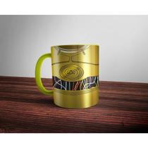 Caneca Amarela Star Wars C3po Caneca Amarela Star Wars C3po