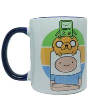 Caneca Amigos - Finn, Jake e BMO (Hora de Aventura) - Cerâmica, 320ml