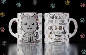 Caneca amor aos animais gato/cachorro