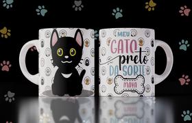 Caneca amor aos animais gato/cachorro