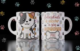 Caneca amor aos animais gato/cachorro