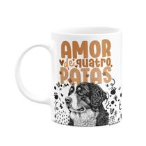 Caneca - Amor de quatro patas - Cachorro Bernese Caneca - Amor de quatro patas - Cachorro Bernese