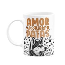 Caneca - Amor de quatro patas - Cachorro Husky Caneca - Amor de quatro patas - Cachorro Husky