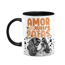 Caneca - Amor de quatro patas - Cavalier - B-black Caneca - Amor de quatro patas - Cavalier - B-black