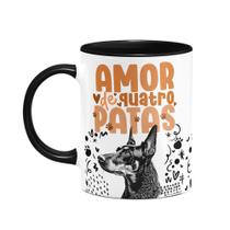 Caneca - Amor de quatro patas - Doberman - B-black Caneca - Amor de quatro patas - Doberman - B-black