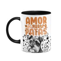 Caneca - Amor de quatro patas - Schnauzer - B-black Caneca - Amor de quatro patas - Schnauzer - B-black