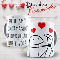Caneca Animada Flork "Eu Te Amo do Tamanho da Dificuldade que é Você" Caneca Animada Flork "Eu Te Amo do Tamanho da Dificuldade que é Você"