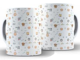 Caneca Animais Divertida Porcelana Xícara 325ml + Caixa Presente Caneca Animais Divertida Porcelana Xícara 325ml + Caixa Presente