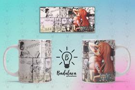 Caneca Anime Branca Divertida Animada Personagens Desenho Cafe Cha One Piece Estilo1