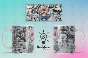 Caneca Anime Branca Divertida Animada Personagens Desenho Cafe Cha One Piece Estilo1