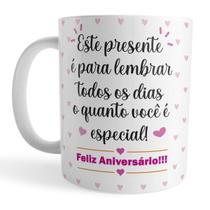 Caneca Aniversário Presente Especial Amizade Especial