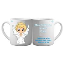 Caneca Anjinho - Meu Batizado Lembrança Religiosa Personalizável
