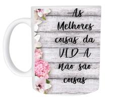 Caneca As Melhoras Coisas Brancas de Plástico Rígido