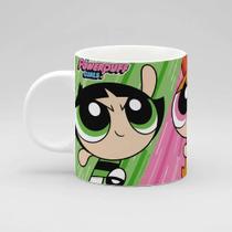 Caneca As Meninas Superpoderosas Florzinha Lindinha Docinho Branco Meninas Superpoderosas
