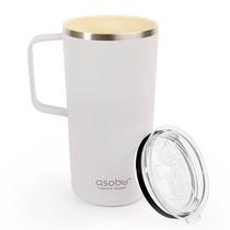 Caneca asobu Tower 600mL de aço isolado revestido interno de cerâmica Caneca asobu Tower 600mL de aço isolado revestido interno de cerâmica