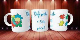 Caneca Autismo É Ser Você Presente Porcelana 325Ml