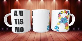 Caneca Autismo Presente Porcelana 325Ml