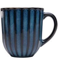 Caneca avulsa 420ml De Cerâmica Scallop Azul Caneca avulsa 420ml De Cerâmica Scallop Azul