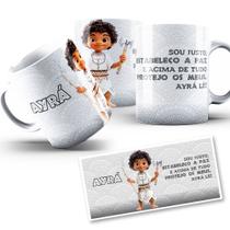 Caneca Ayrá Mirim Coleção Orixás Umbanda Candomblé 325ml
