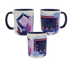 Caneca Azul Profissão Carreira Desenvolvedor Programador Caneca Azul Profissão Carreira Desenvolvedor Programador