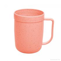 Caneca Bambu e PP Stripes Salmão 340ml 5932 Lyor Caneca Bambu e PP Stripes Salmão 340ml 5932 Lyor