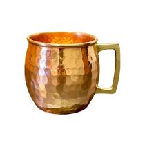 Caneca Barril Cobre Martelada Alça Bronze Moscow Mule 500ml Caneca Barril Cobre Martelada Alça Bronze Moscow Mule 500ml