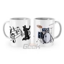 Caneca Bateria Instrumento Musical Baterista Mod 2