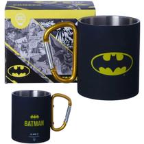 Caneca Batman Logo Aço Inox Com Mosquetão Oficial DC Comics - Zona Criativa