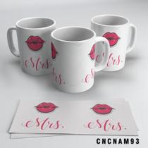 Caneca Beijo Mrs Em Cerâmica ml Caneca Beijo Mrs Em Cerâmica ml