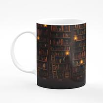 Caneca Biblioteca de Livros