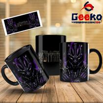 Caneca Black Panther Pantera Negra Wakanda Forever Geeko
