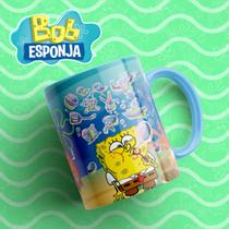 Caneca Bob Esponja A Felicidade do Mar na Sua Bebida Predileta