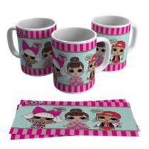 Caneca Boneca Suprise Brinquedo 325ml