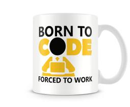Caneca Born To Code