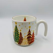Caneca Bosque Encantado com Fio de Ouro 300ml Scalla