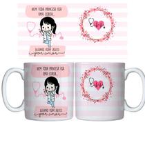 Caneca Branca 325ml arte profissão - Medicina - nem toda princesa usa coroa algumas usam jaleco1 Caneca Branca 325ml arte profissão - Medicina - nem toda princesa usa coroa algumas usam jaleco1