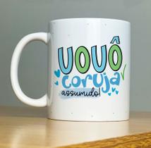 Caneca Branca 325ml - Vovô Coruja Assumido