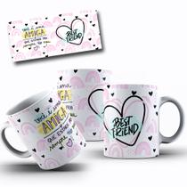 Caneca Branca Amigas Amizades Mod.11