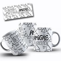 Caneca Branca Amigas Amizades Mod.15