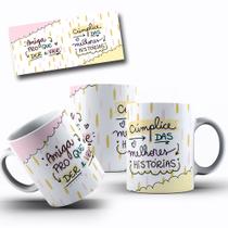 Caneca Branca Amigas Amizades Mod.19