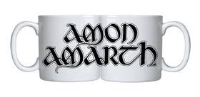Caneca Branca Bandas De Rock Amon Amarth Vikings Metal Barba